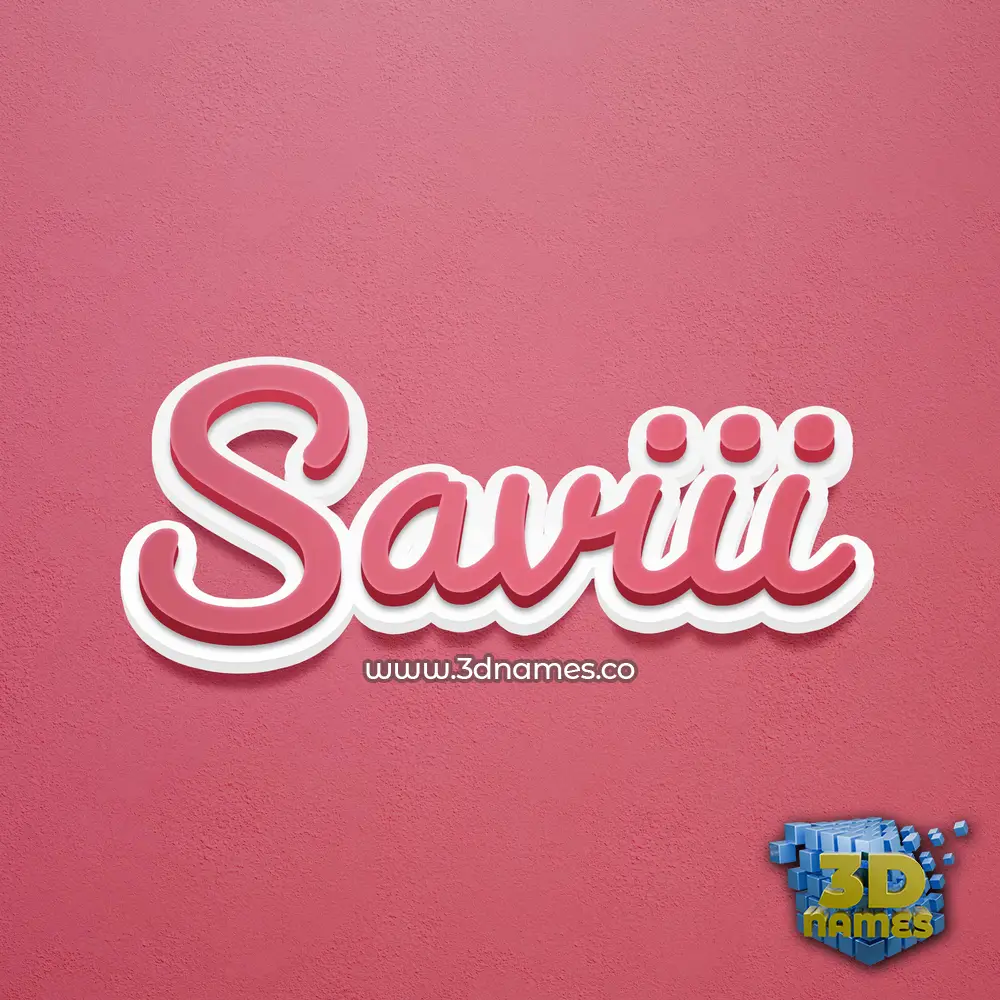 saviii in Red Scribble style - 3D name wallpaper saviii in Red Scribble style - 3D name wallpaper