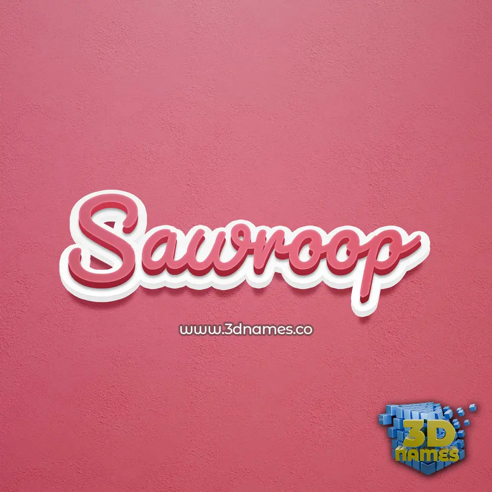 sawroop in Red Scribble style - 3D name wallpaper sawroop in Red Scribble style - 3D name wallpaper