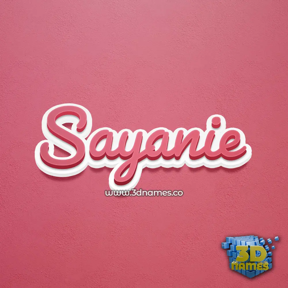 sayanie in Red Scribble style - 3D name wallpaper sayanie in Red Scribble style - 3D name wallpaper