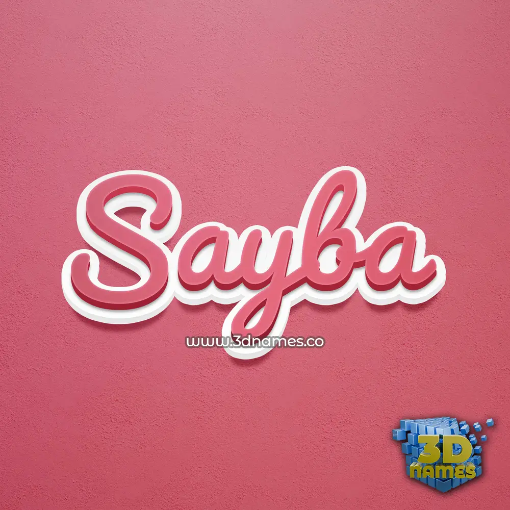 sayba in Red Scribble style - 3D name wallpaper sayba in Red Scribble style - 3D name wallpaper