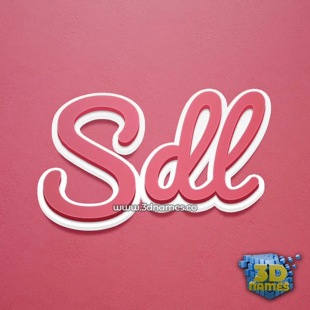 sdl in Red Scribble style - 3D name wallpaper sdl in Red Scribble style - 3D name wallpaper