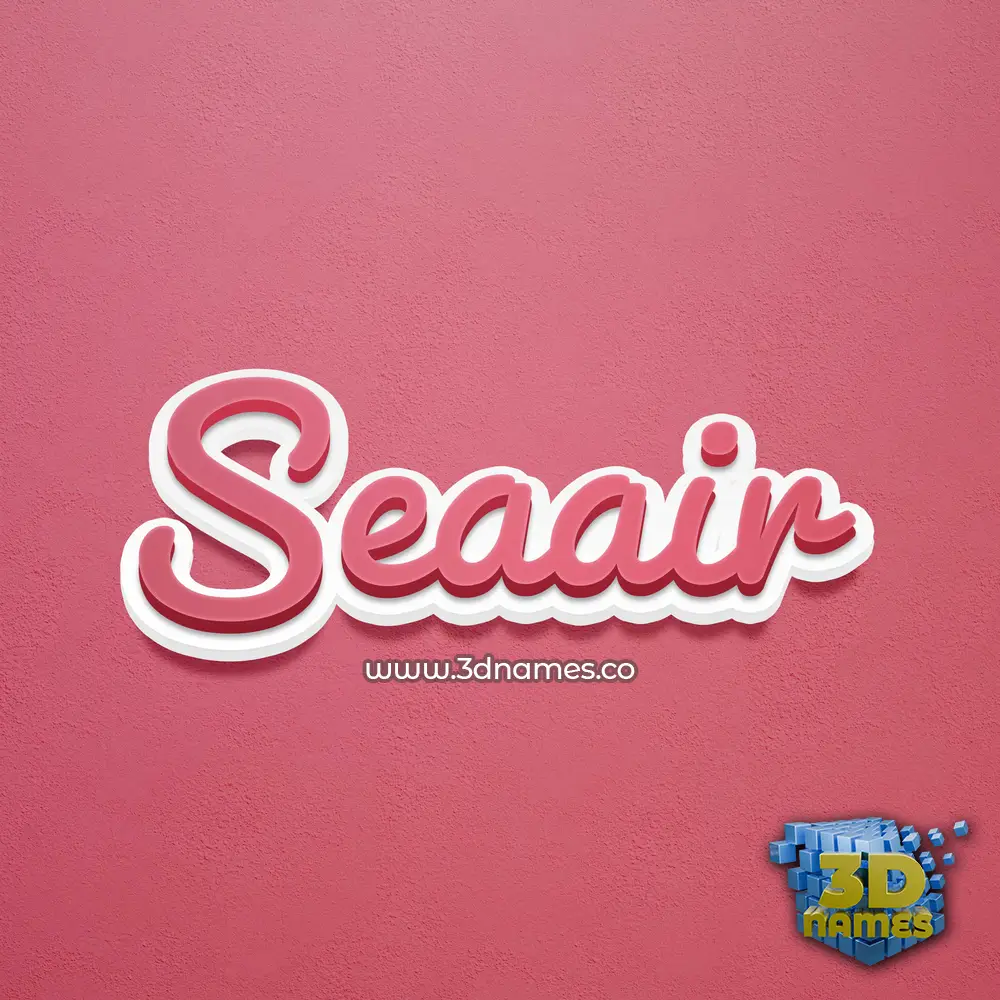 seaair in Red Scribble style - 3D name wallpaper seaair in Red Scribble style - 3D name wallpaper