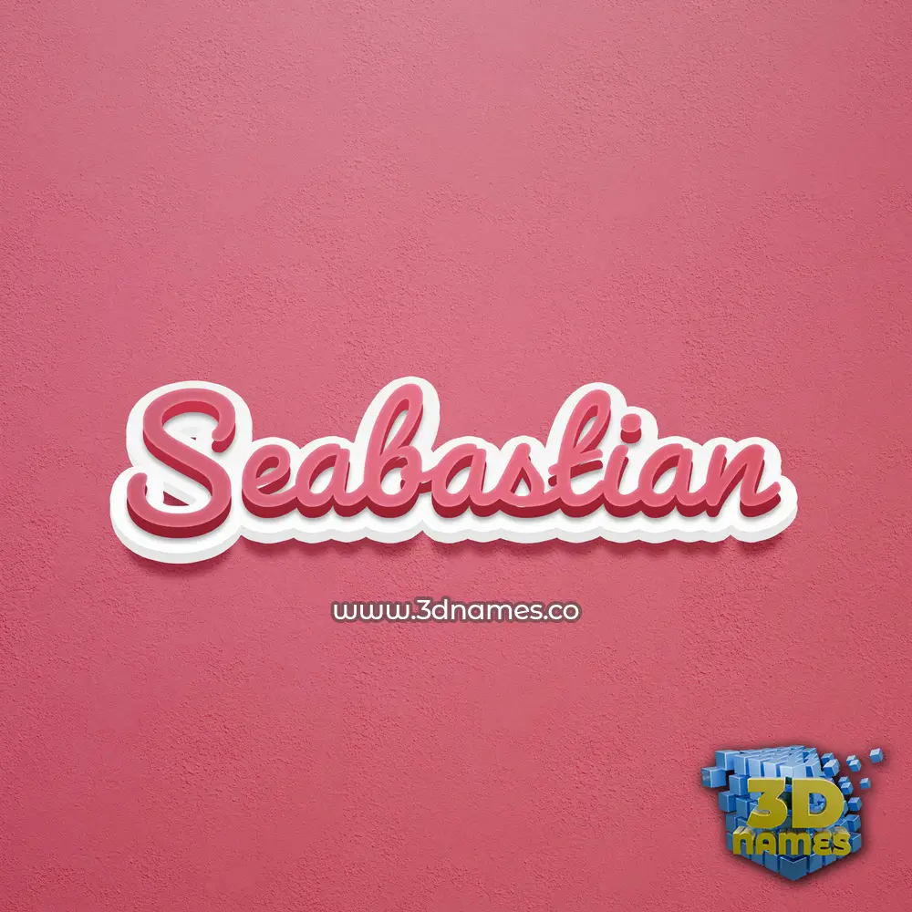 seabastian in Red Scribble style - 3D name wallpaper seabastian in Red Scribble style - 3D name wallpaper