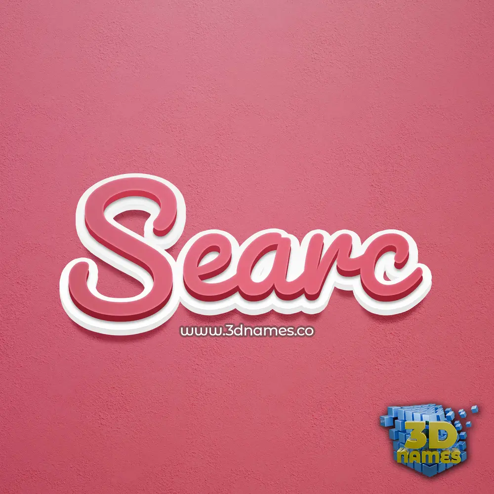 searc in Red Scribble style - 3D name wallpaper searc in Red Scribble style - 3D name wallpaper