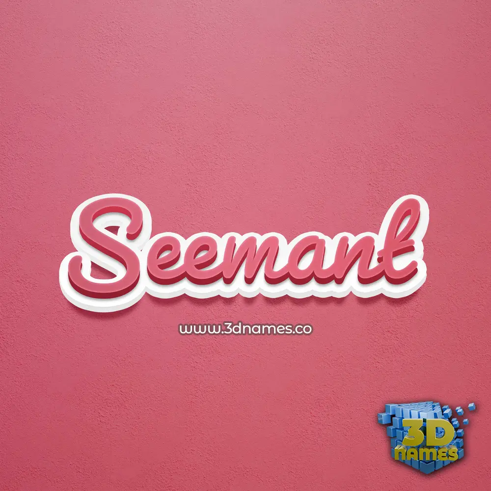 seemant in Red Scribble style - 3D name wallpaper seemant in Red Scribble style - 3D name wallpaper