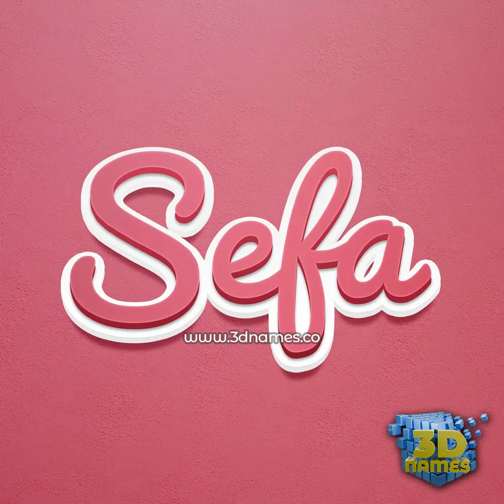 sefa in Red Scribble style - 3D name wallpaper sefa in Red Scribble style - 3D name wallpaper