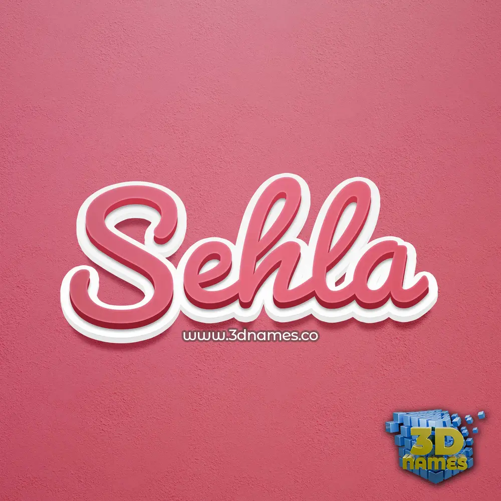 sehla in Red Scribble style - 3D name wallpaper sehla in Red Scribble style - 3D name wallpaper