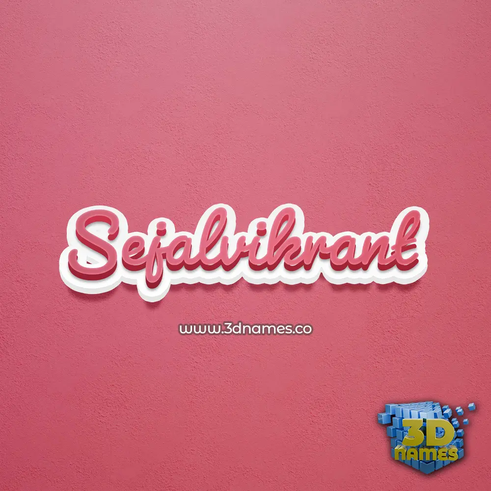 sejalvikrant in Red Scribble style - 3D name wallpaper sejalvikrant in Red Scribble style - 3D name wallpaper