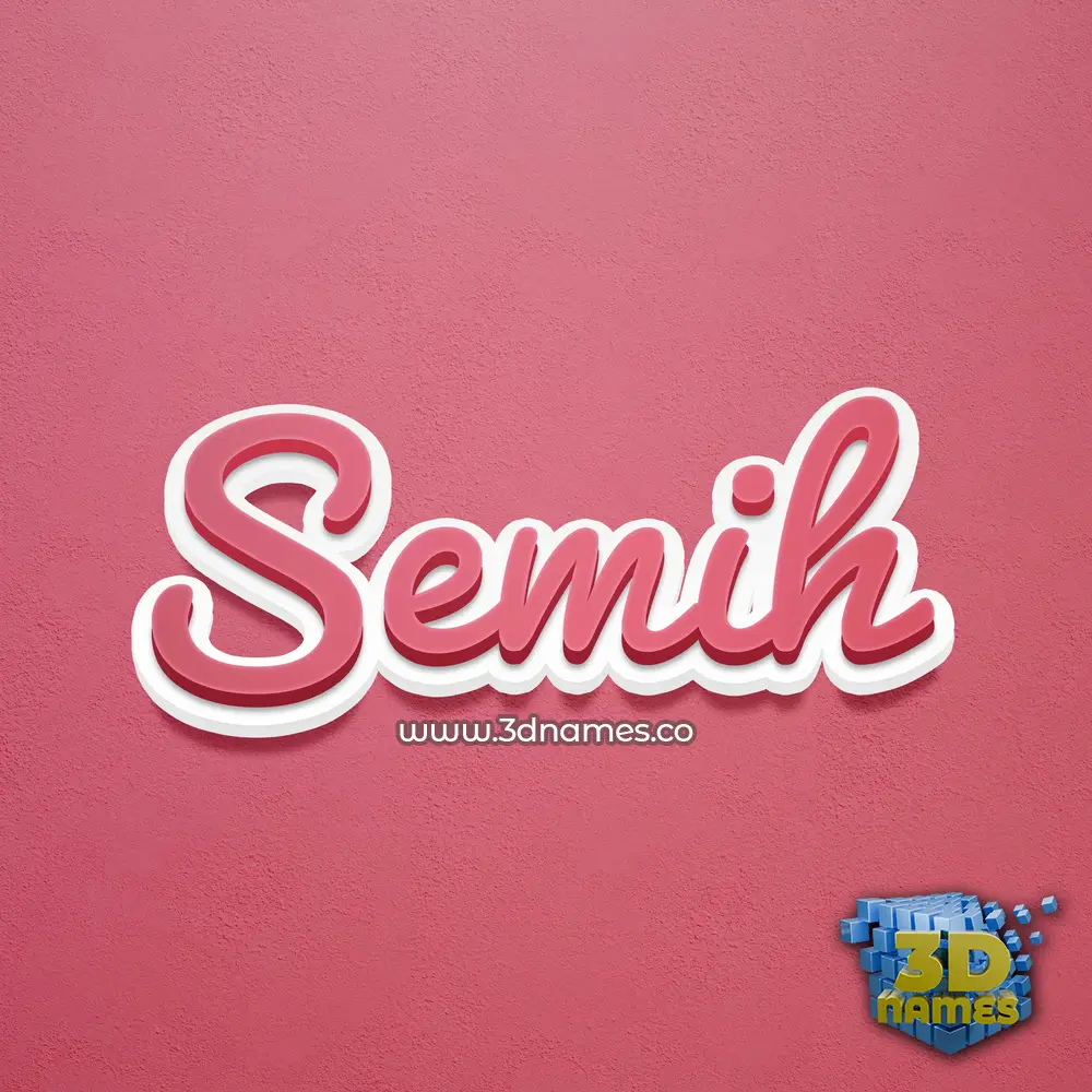 semih in Red Scribble style - 3D name wallpaper semih in Red Scribble style - 3D name wallpaper