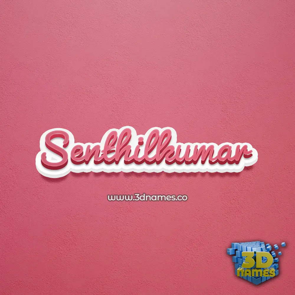 senthilkumar in Red Scribble style - 3D name wallpaper senthilkumar in Red Scribble style - 3D name wallpaper