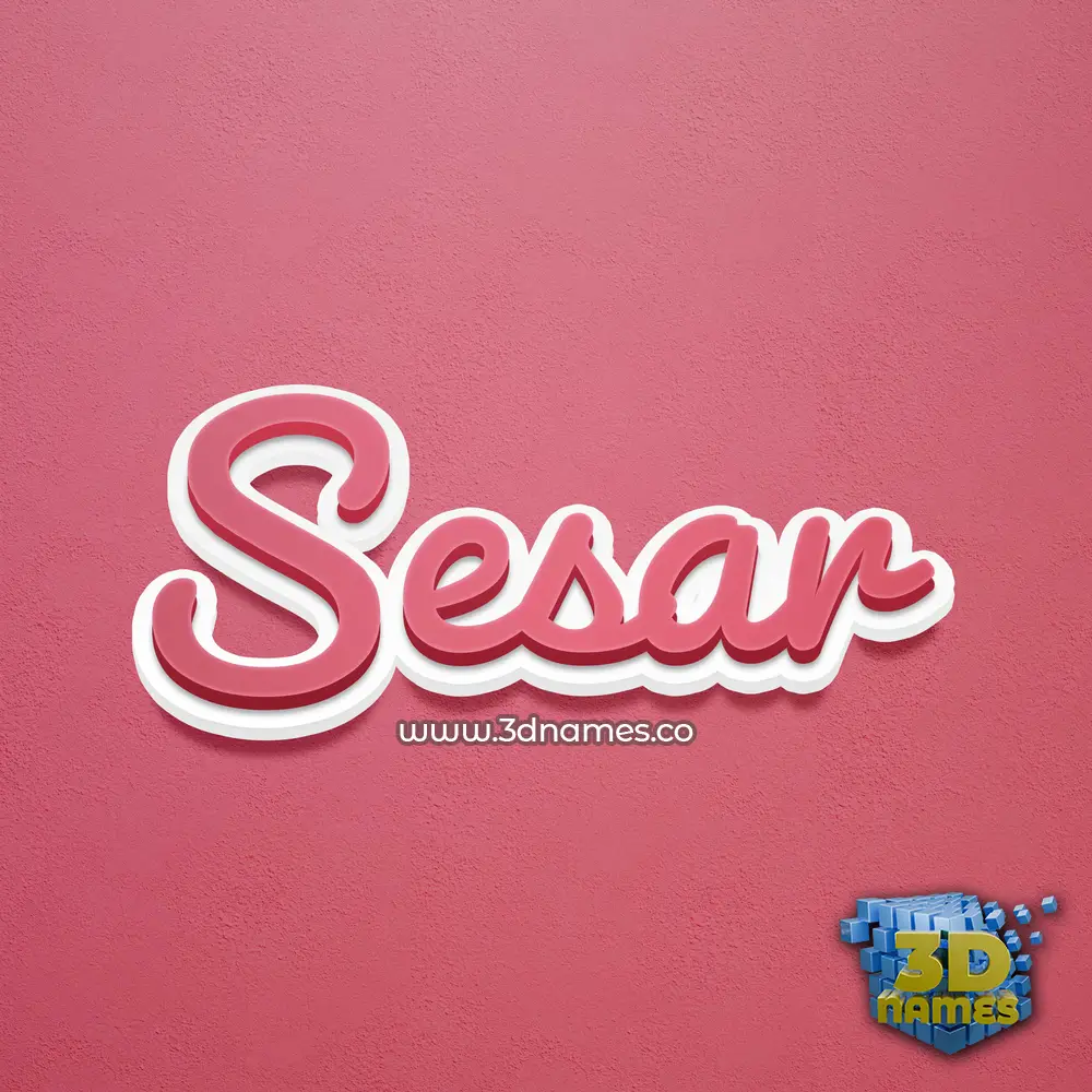 sesar in Red Scribble style - 3D name wallpaper sesar in Red Scribble style - 3D name wallpaper