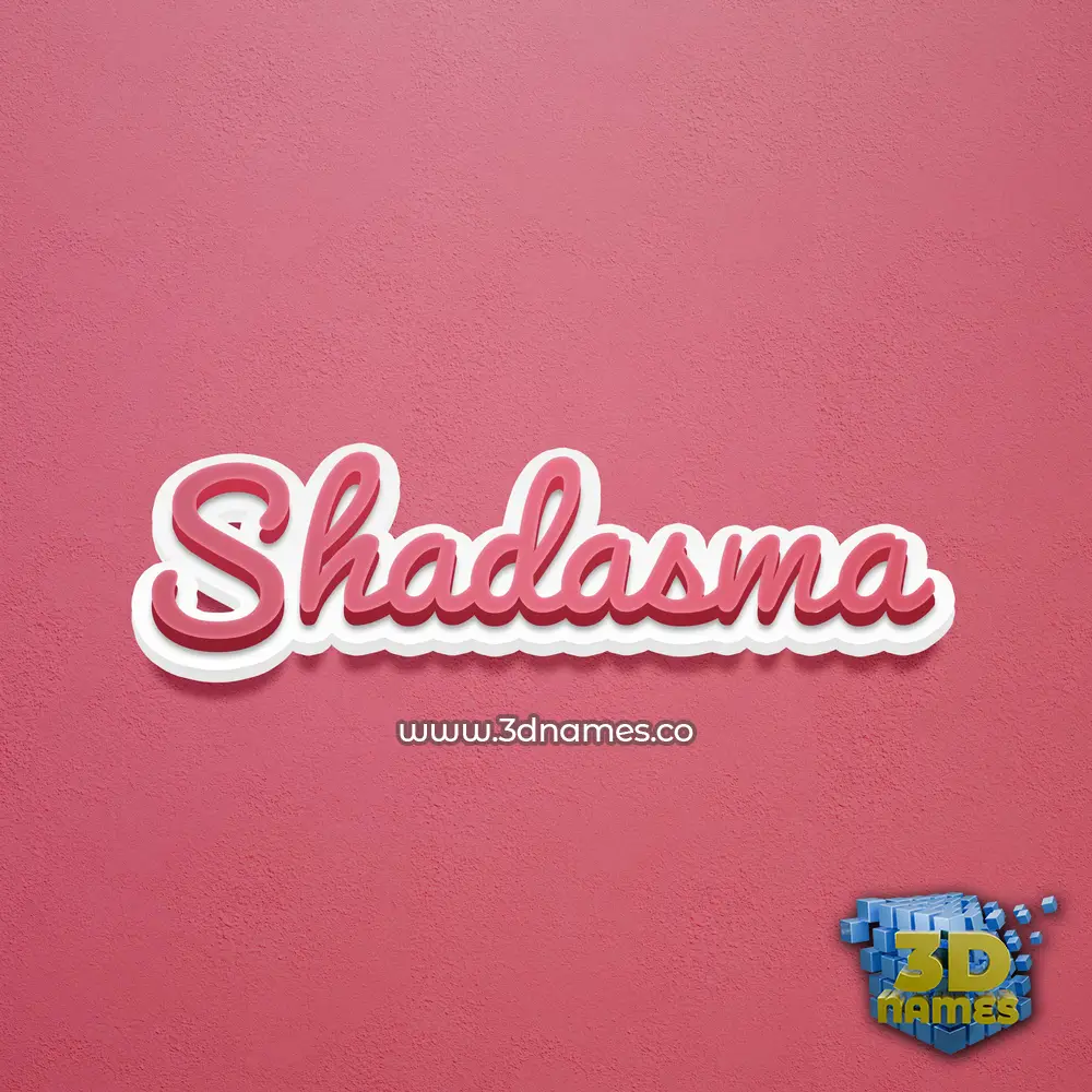 shadasma in Red Scribble style - 3D name wallpaper shadasma in Red Scribble style - 3D name wallpaper