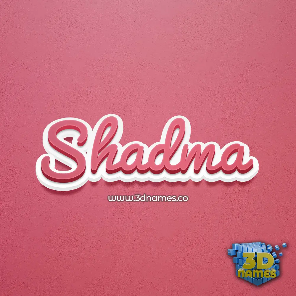 shadma in Red Scribble style - 3D name wallpaper shadma in Red Scribble style - 3D name wallpaper
