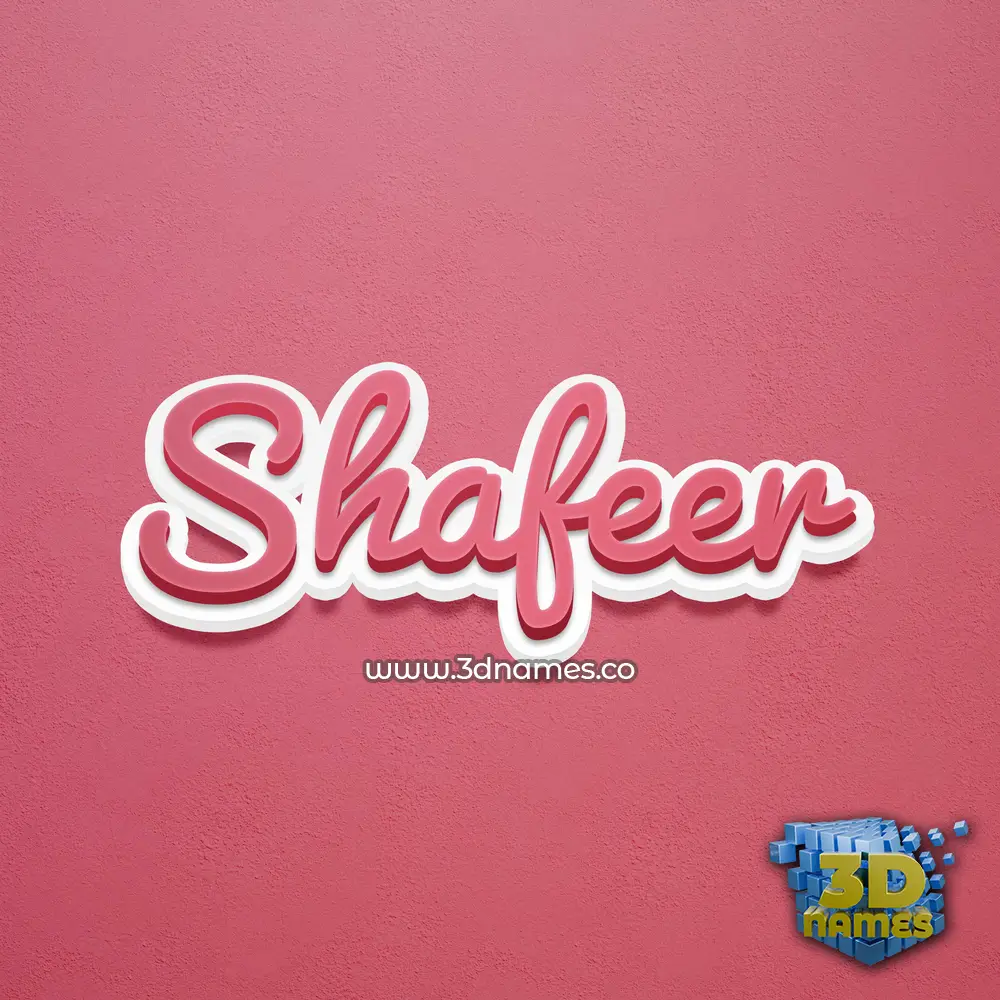 shafeer in Red Scribble style - 3D name wallpaper shafeer in Red Scribble style - 3D name wallpaper