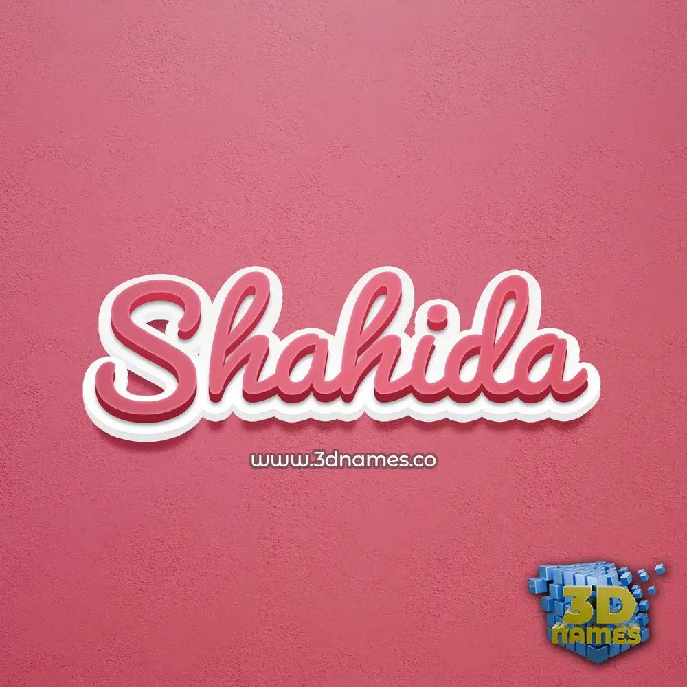 shahida in Red Scribble style - 3D name wallpaper shahida in Red Scribble style - 3D name wallpaper