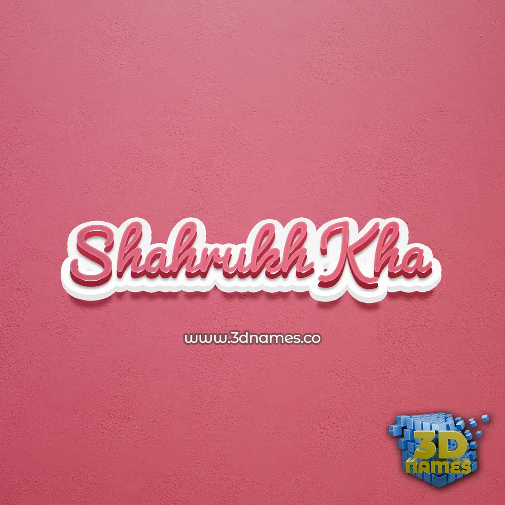 shahrukh kha in Red Scribble style - 3D name wallpaper shahrukh kha in Red Scribble style - 3D name wallpaper
