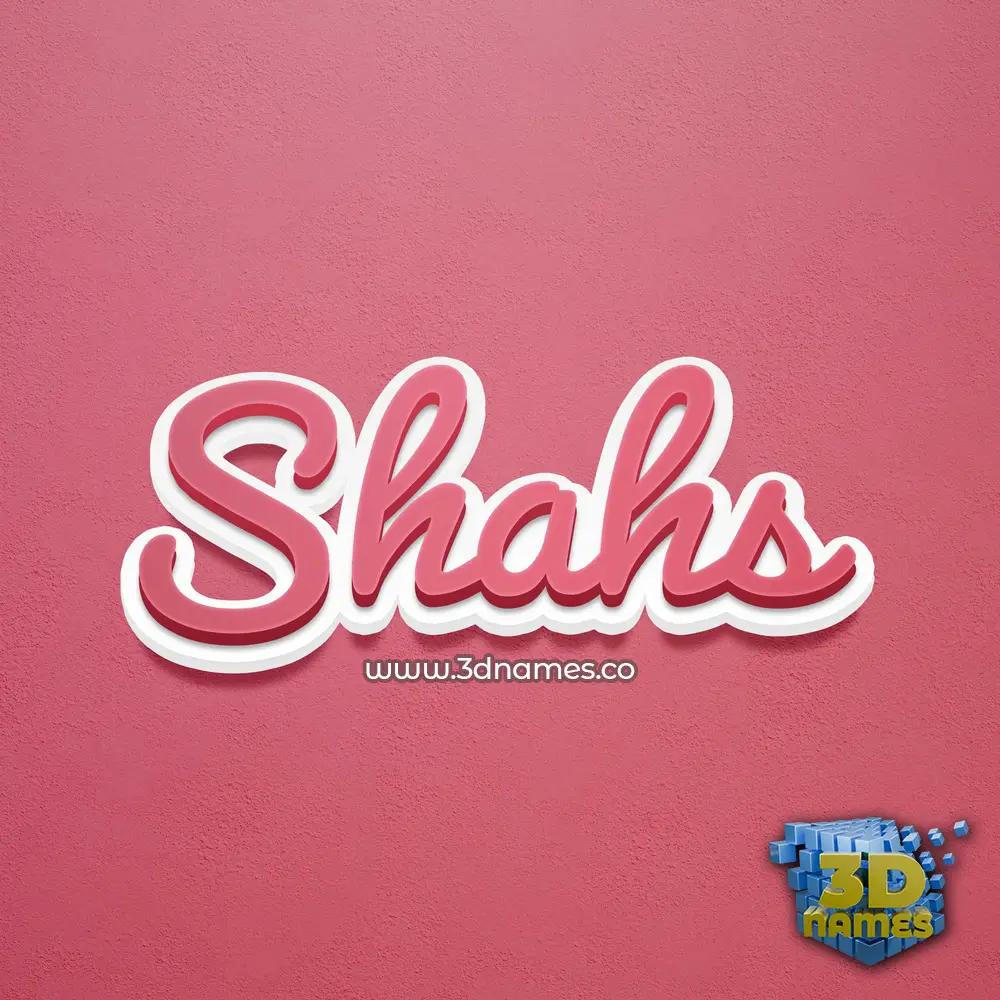 shahs in Red Scribble style - 3D name wallpaper shahs in Red Scribble style - 3D name wallpaper