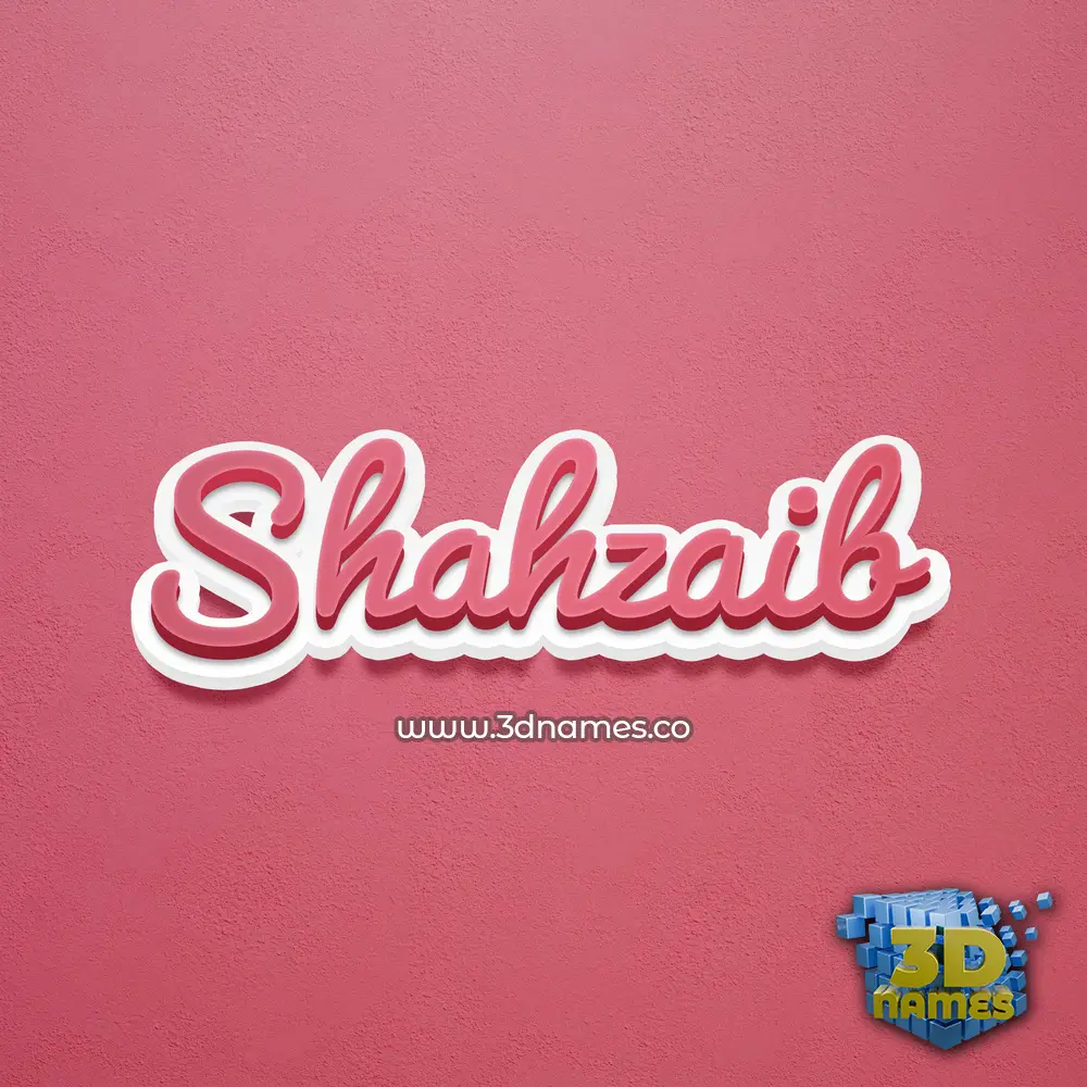 shahzaib in Red Scribble style - 3D name wallpaper shahzaib in Red Scribble style - 3D name wallpaper