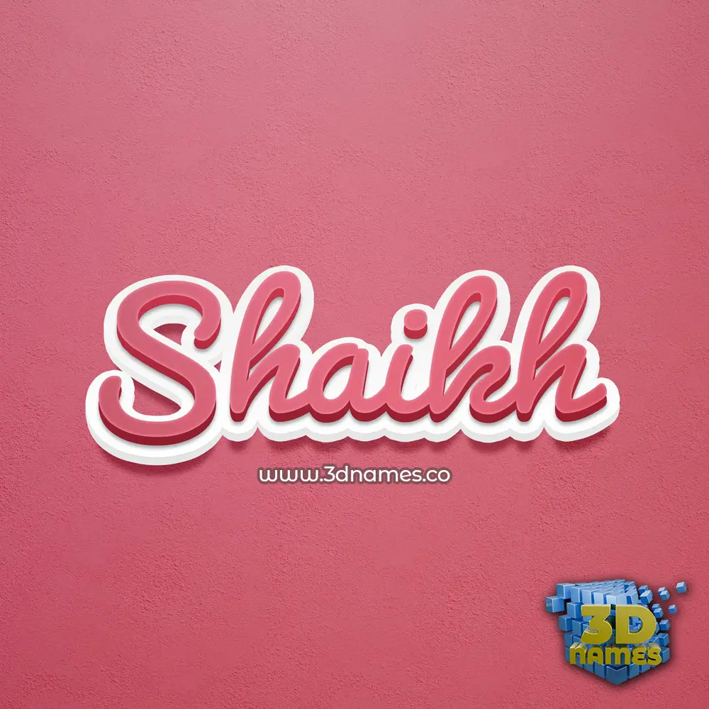 shaikh in Red Scribble style - 3D name wallpaper shaikh in Red Scribble style - 3D name wallpaper