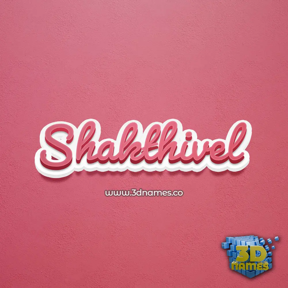 shakthivel in Red Scribble style - 3D name wallpaper shakthivel in Red Scribble style - 3D name wallpaper