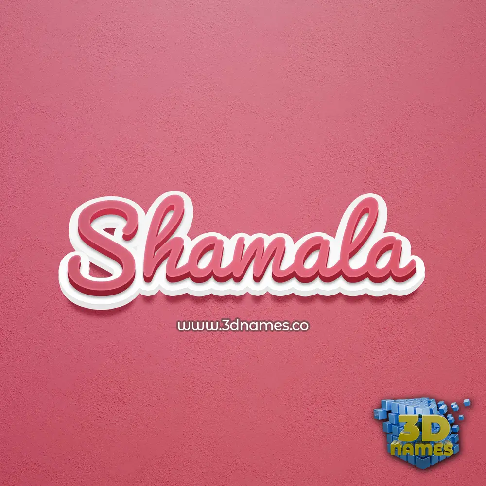 shamala in Red Scribble style - 3D name wallpaper shamala in Red Scribble style - 3D name wallpaper