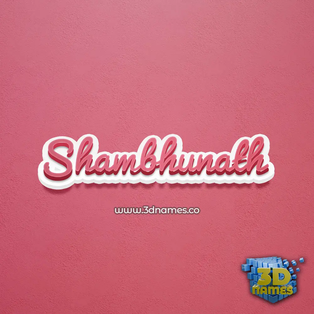 shambhunath in Red Scribble style - 3D name wallpaper shambhunath in Red Scribble style - 3D name wallpaper