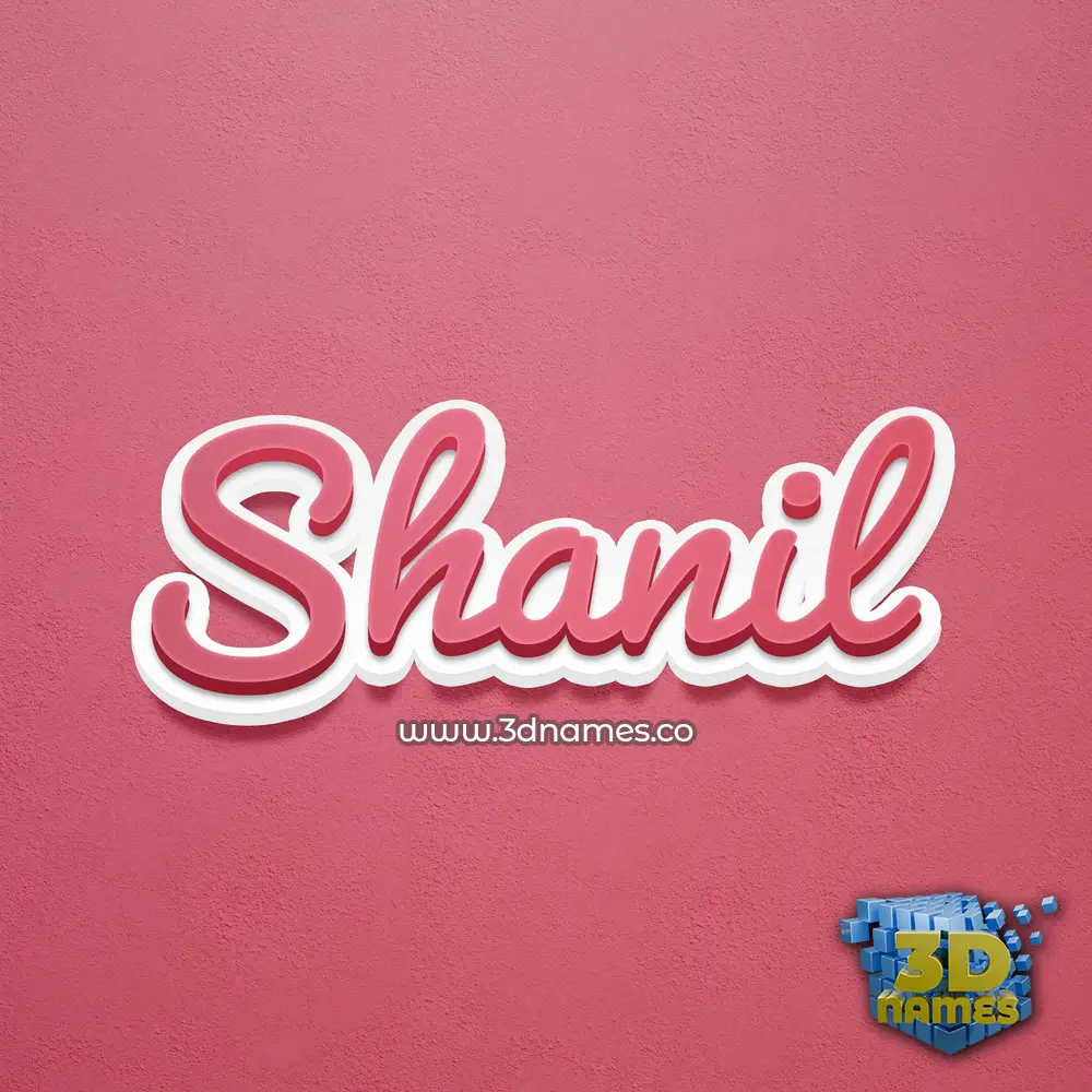 shanil in Red Scribble style - 3D name wallpaper shanil in Red Scribble style - 3D name wallpaper