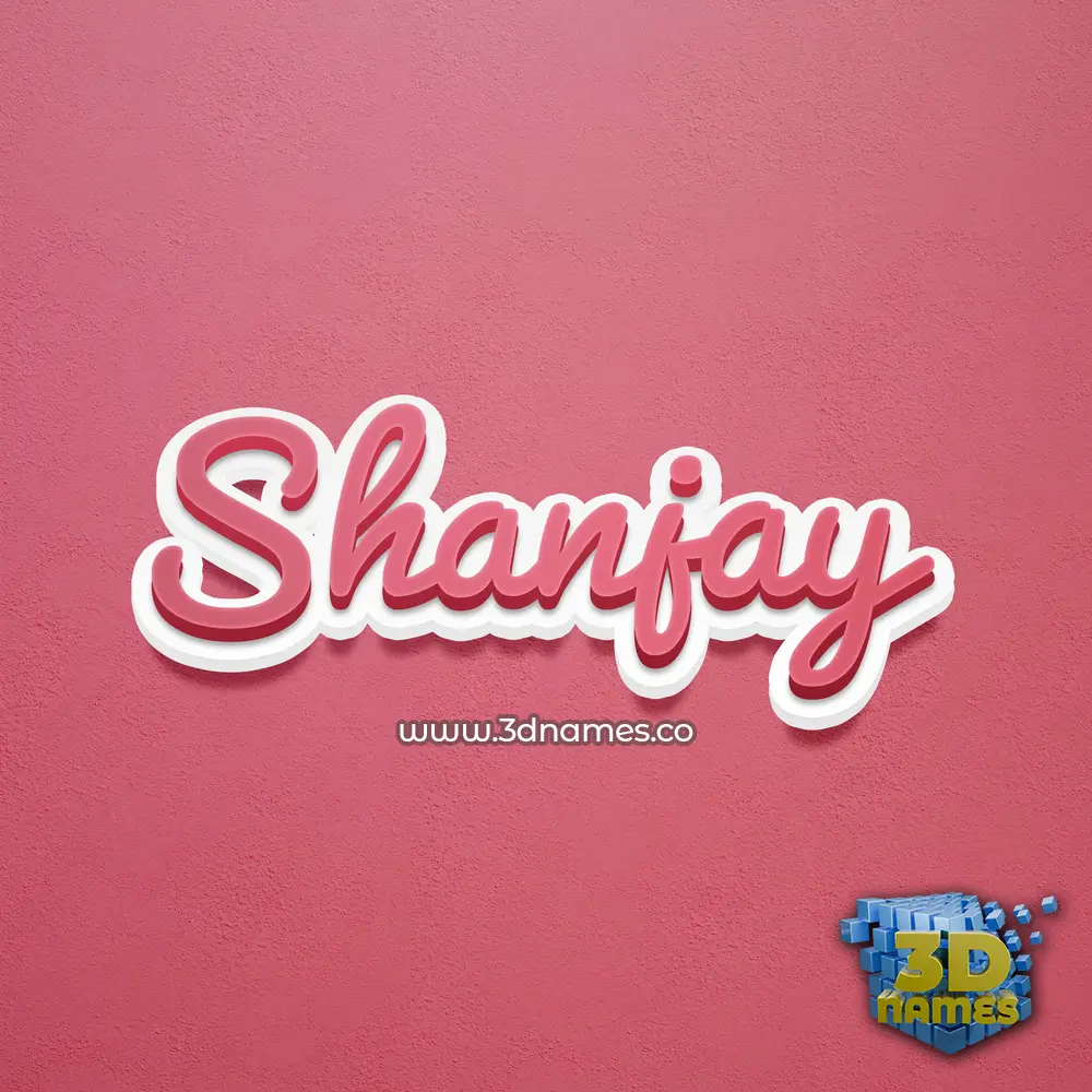 shanjay in Red Scribble style - 3D name wallpaper shanjay in Red Scribble style - 3D name wallpaper