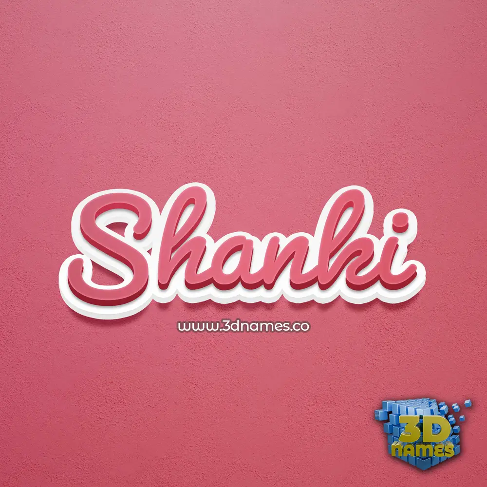 shanki in Red Scribble style - 3D name wallpaper shanki in Red Scribble style - 3D name wallpaper