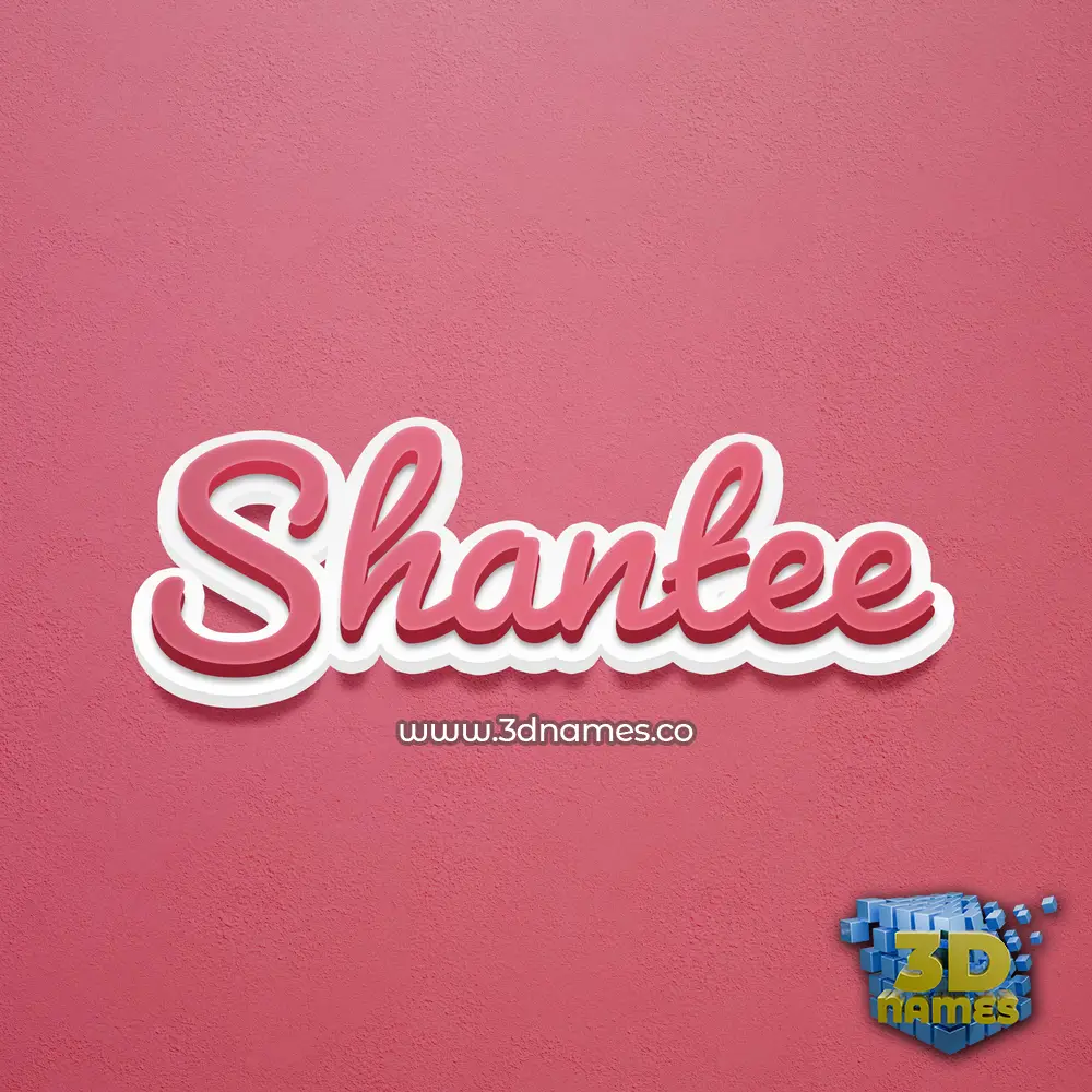 shantee in Red Scribble style - 3D name wallpaper shantee in Red Scribble style - 3D name wallpaper
