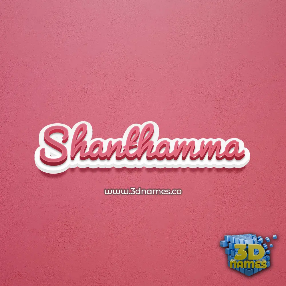 shanthamma in Red Scribble style - 3D name wallpaper shanthamma in Red Scribble style - 3D name wallpaper