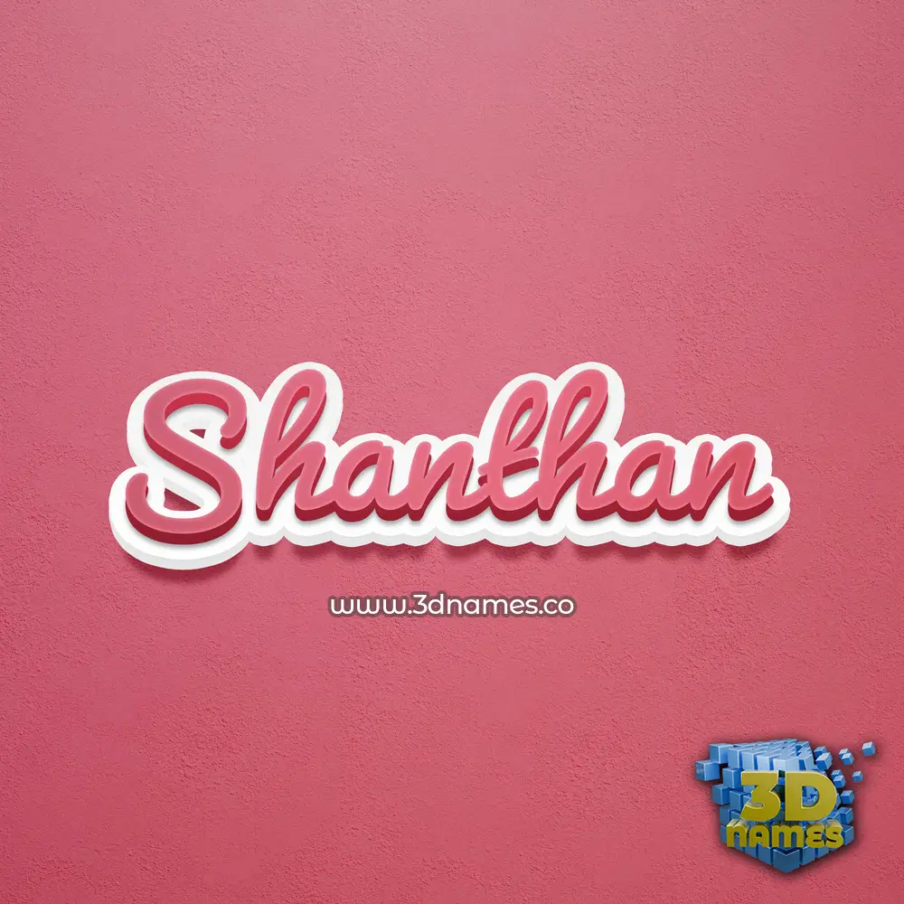 shanthan in Red Scribble style - 3D name wallpaper shanthan in Red Scribble style - 3D name wallpaper