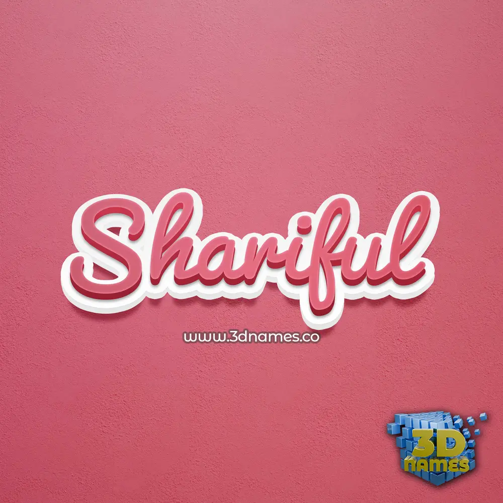 shariful in Red Scribble style - 3D name wallpaper shariful in Red Scribble style - 3D name wallpaper