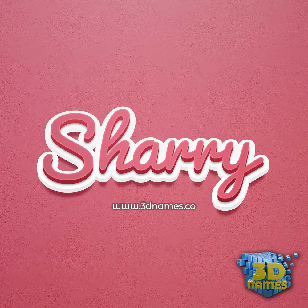 sharry in Red Scribble style - 3D name wallpaper sharry in Red Scribble style - 3D name wallpaper