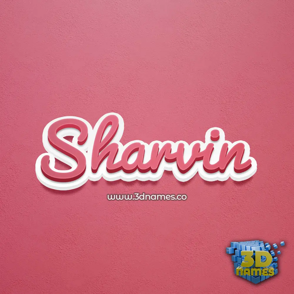 sharvin in Red Scribble style - 3D name wallpaper sharvin in Red Scribble style - 3D name wallpaper