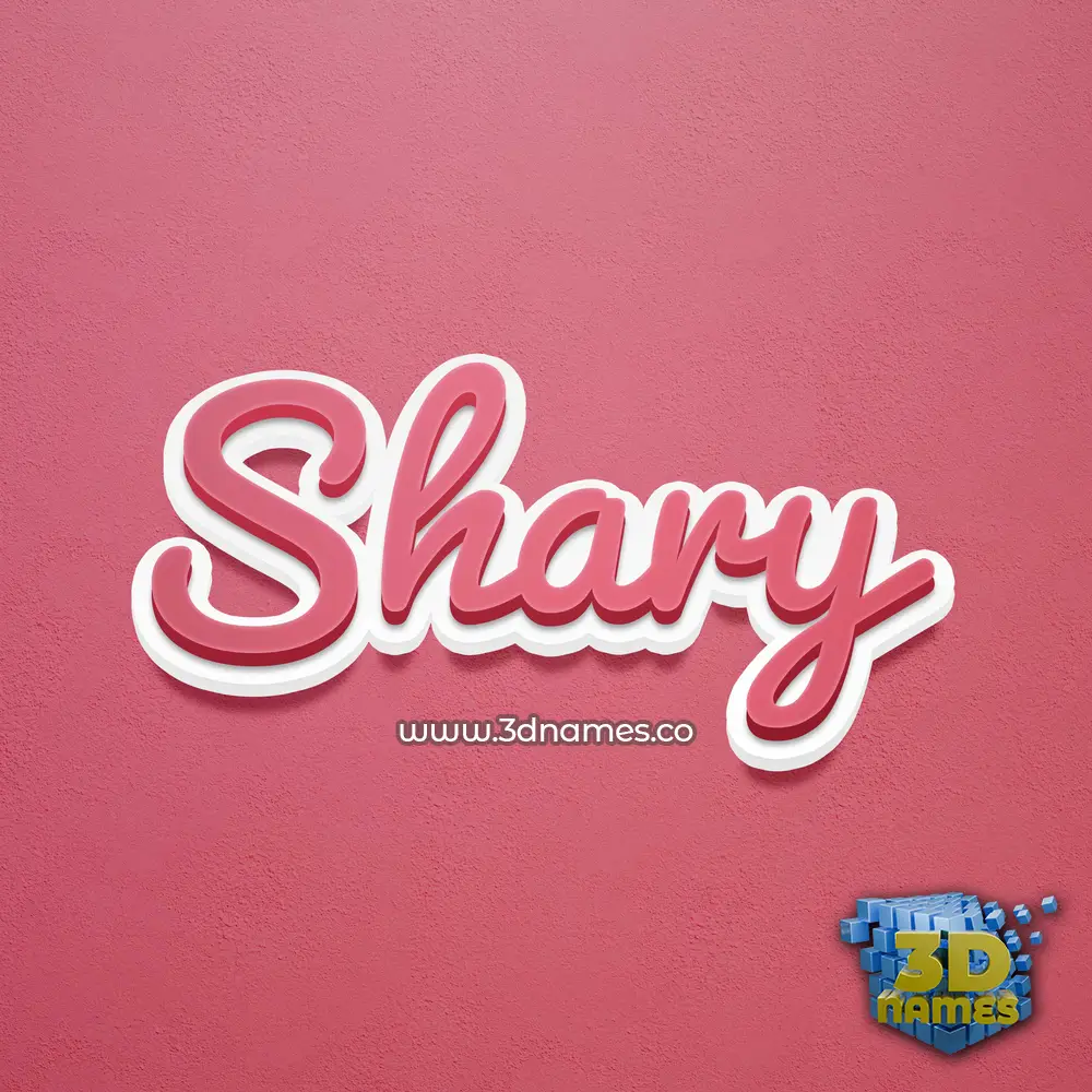shary in Red Scribble style - 3D name wallpaper shary in Red Scribble style - 3D name wallpaper