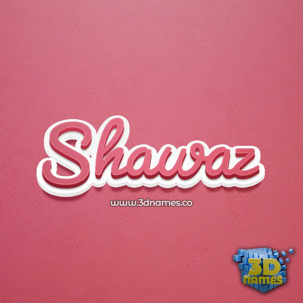 shawaz in Red Scribble style - 3D name wallpaper shawaz in Red Scribble style - 3D name wallpaper