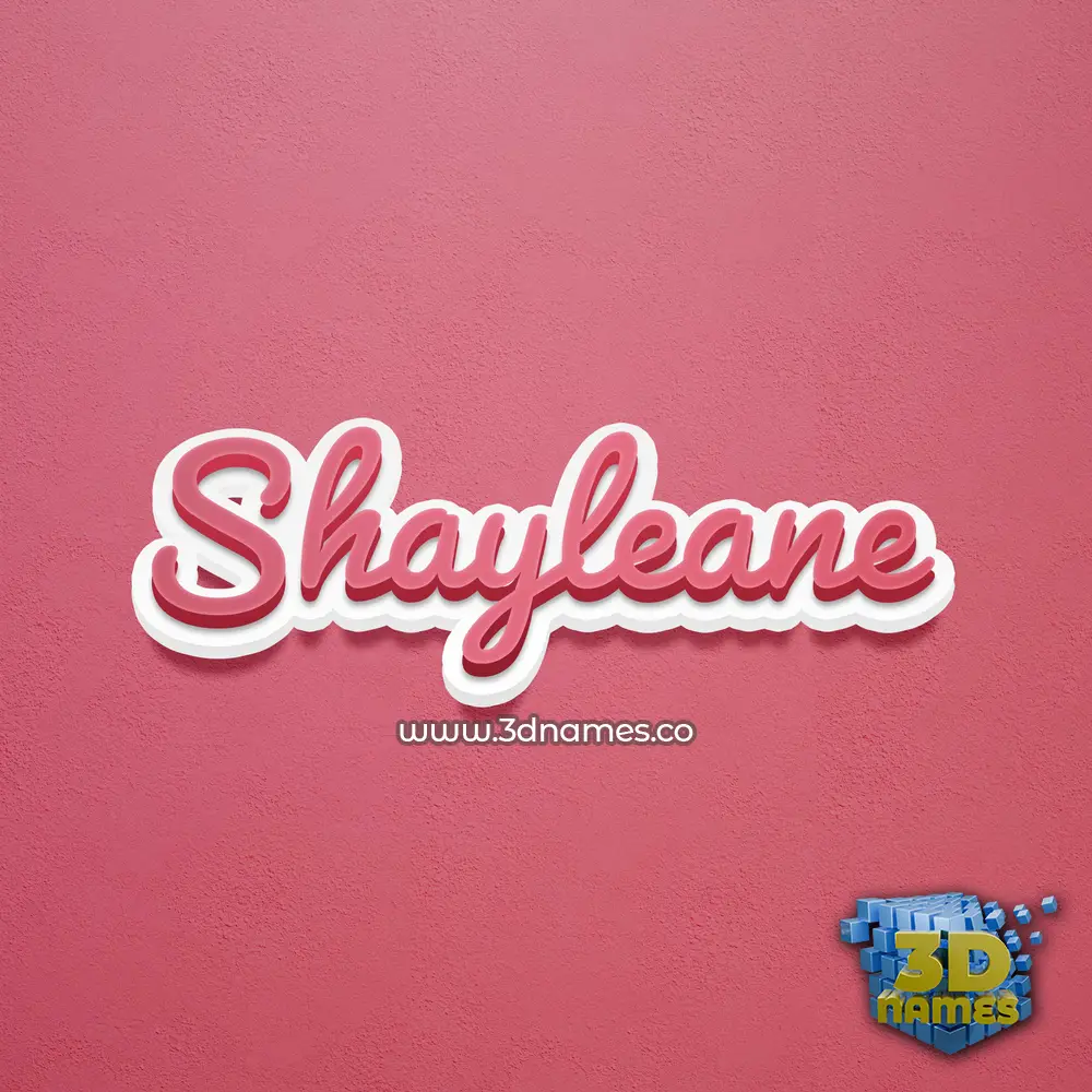 shayleane in Red Scribble style - 3D name wallpaper shayleane in Red Scribble style - 3D name wallpaper