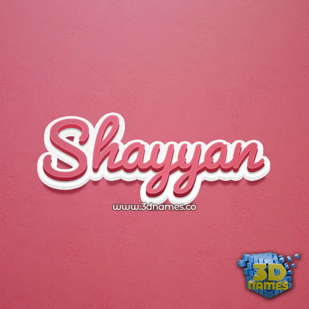 shayyan in Red Scribble style - 3D name wallpaper shayyan in Red Scribble style - 3D name wallpaper