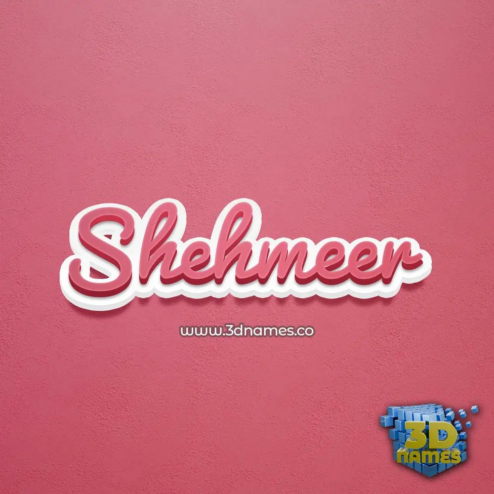 shehmeer in Red Scribble style - 3D name wallpaper shehmeer in Red Scribble style - 3D name wallpaper