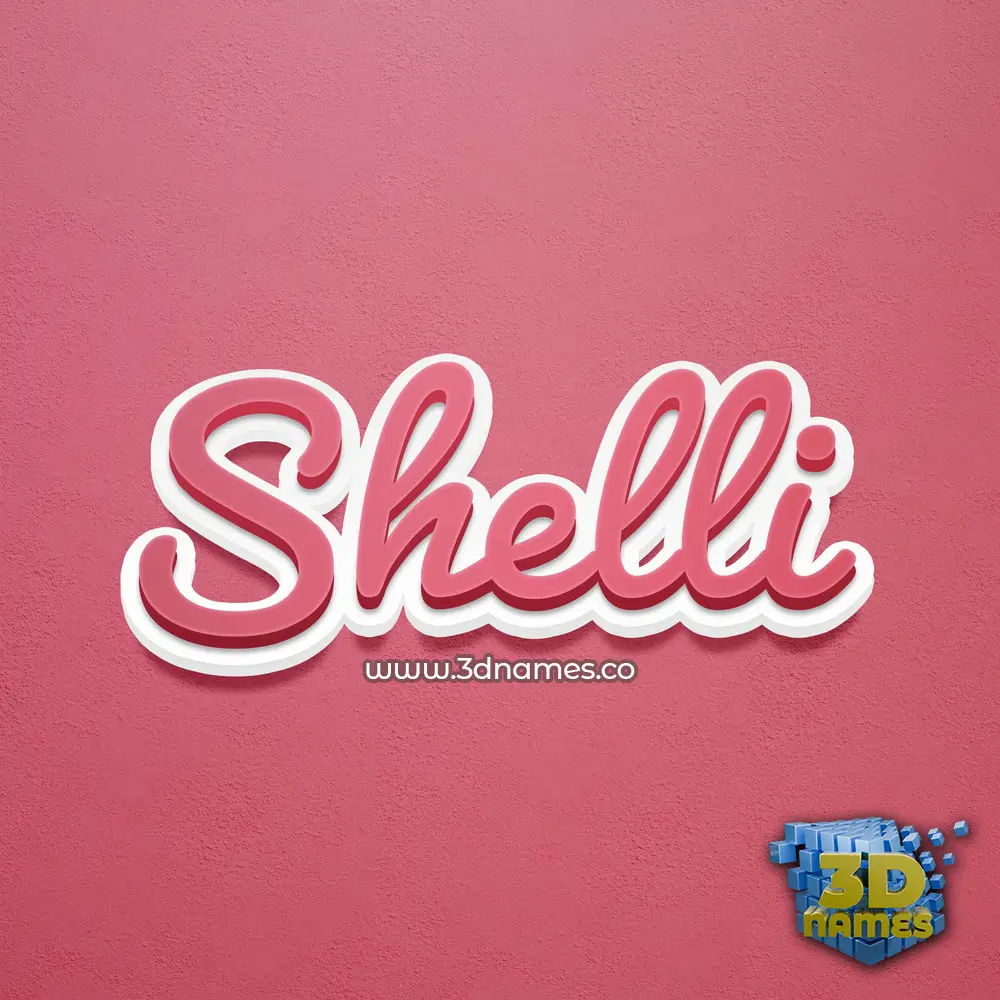 shelli in Red Scribble style - 3D name wallpaper shelli in Red Scribble style - 3D name wallpaper
