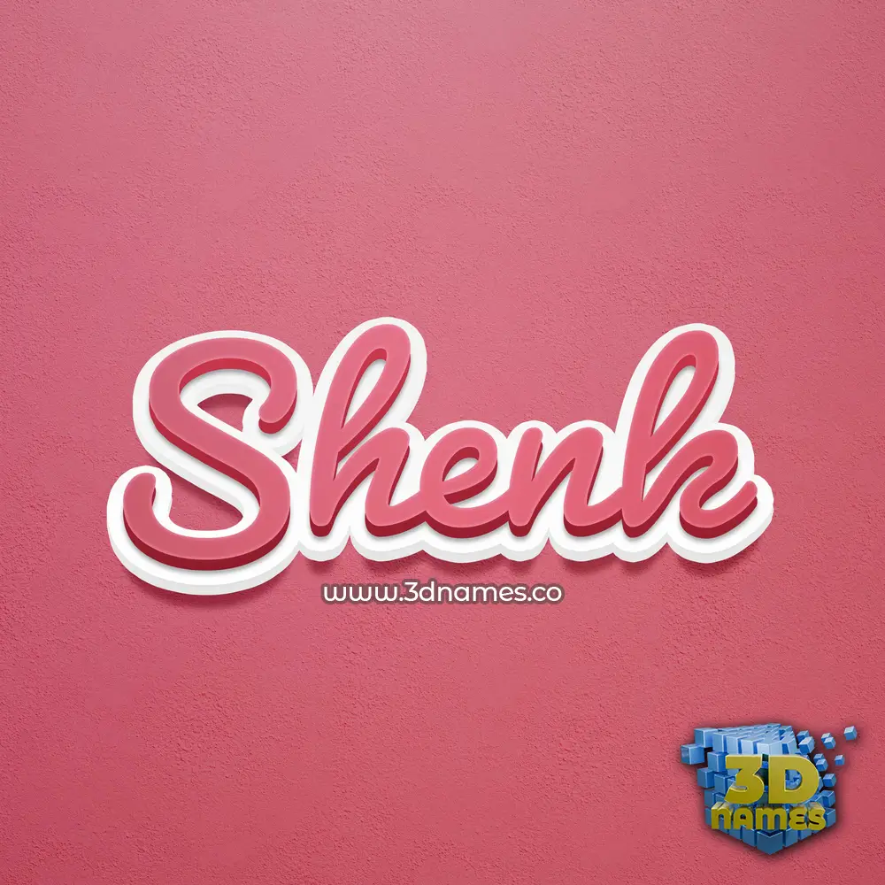 shenk in Red Scribble style - 3D name wallpaper shenk in Red Scribble style - 3D name wallpaper