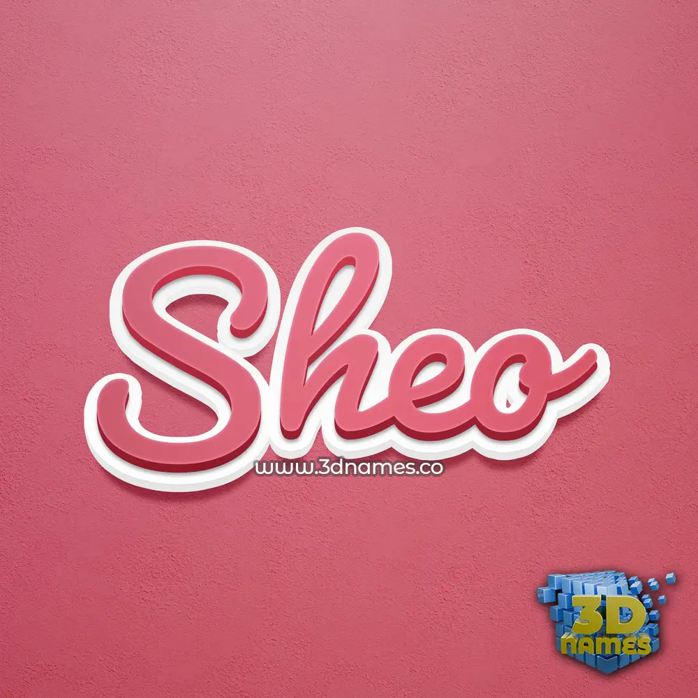 sheo in Red Scribble style - 3D name wallpaper sheo in Red Scribble style - 3D name wallpaper