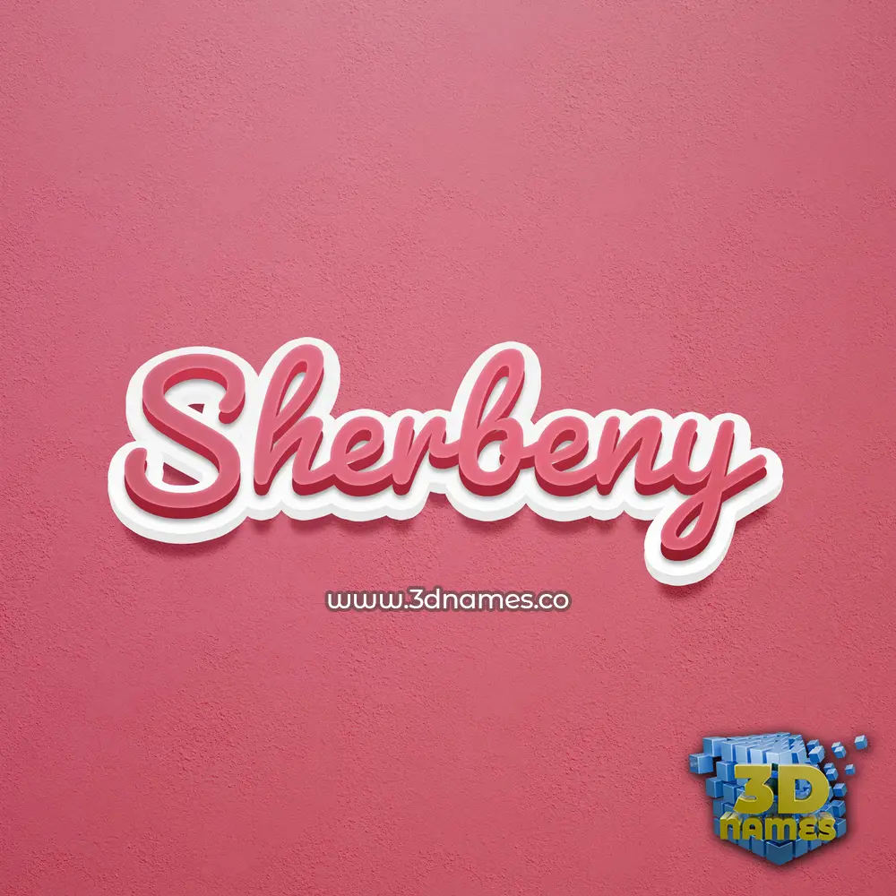 sherbeny in Red Scribble style - 3D name wallpaper sherbeny in Red Scribble style - 3D name wallpaper