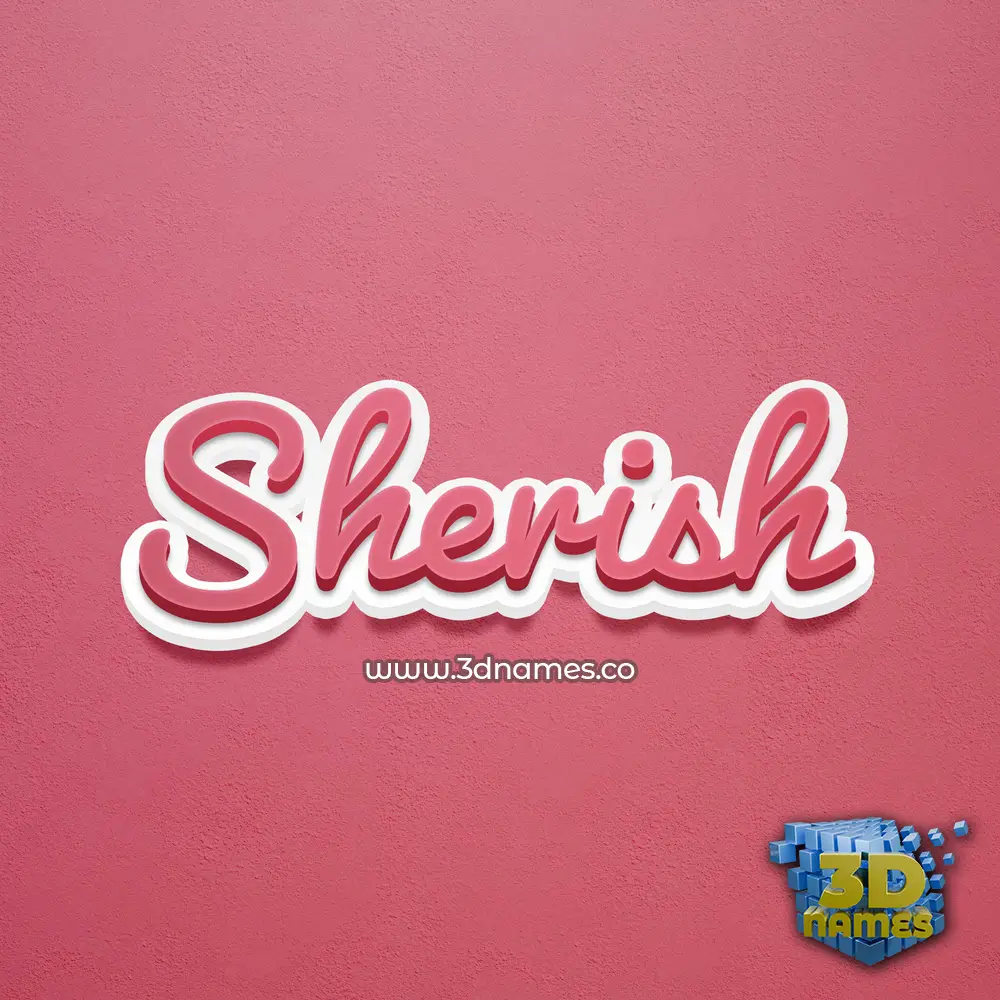 sherish in Red Scribble style - 3D name wallpaper sherish in Red Scribble style - 3D name wallpaper