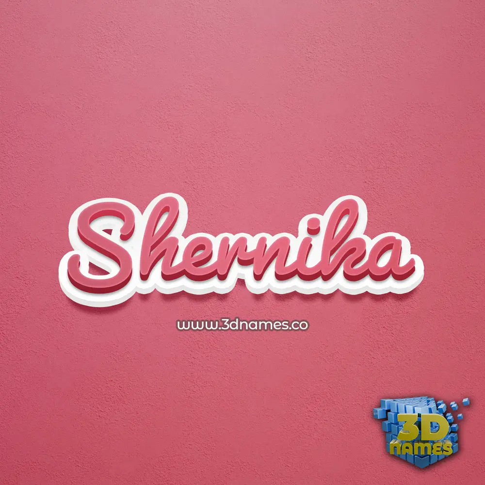 shernika in Red Scribble style - 3D name wallpaper shernika in Red Scribble style - 3D name wallpaper