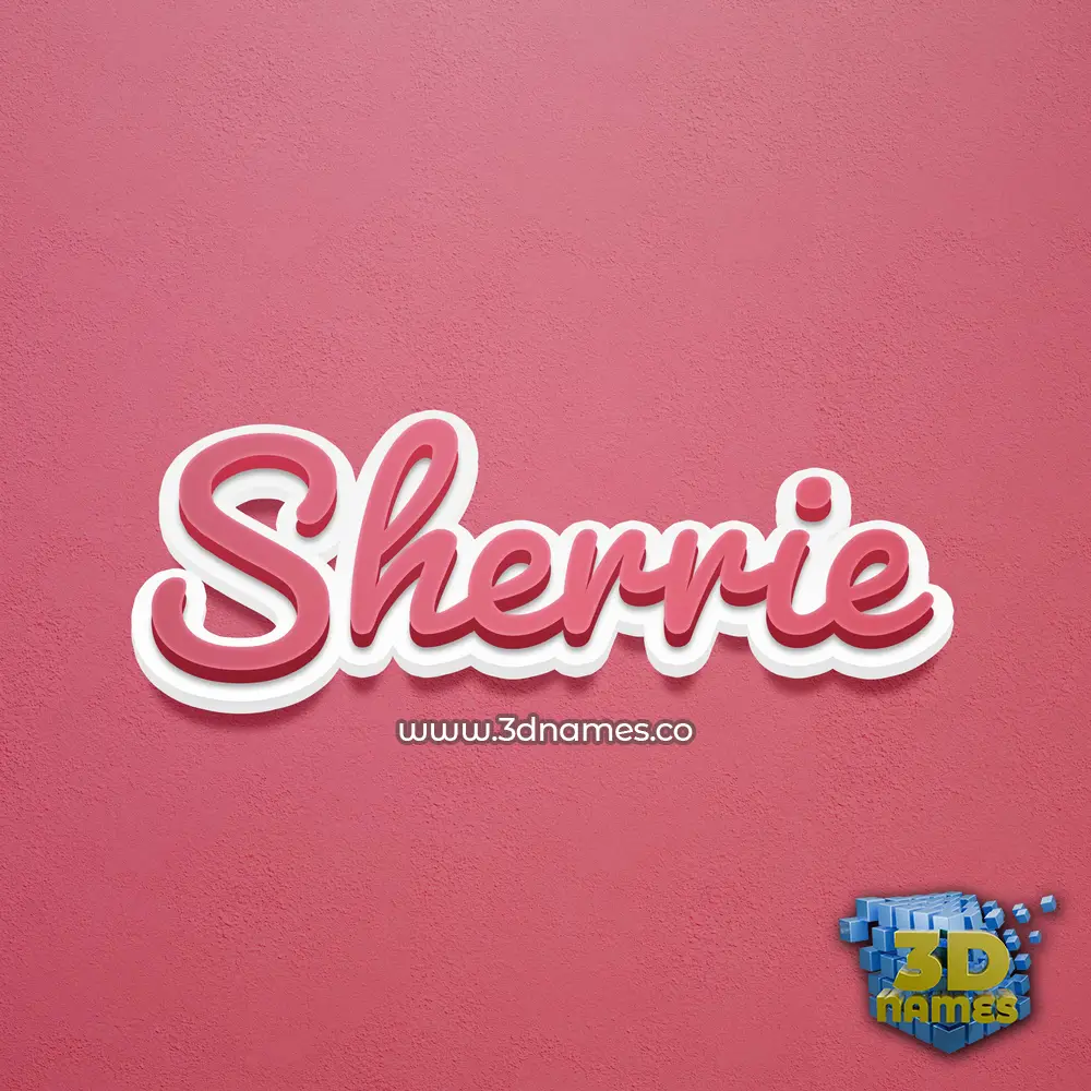 sherrie in Red Scribble style - 3D name wallpaper sherrie in Red Scribble style - 3D name wallpaper