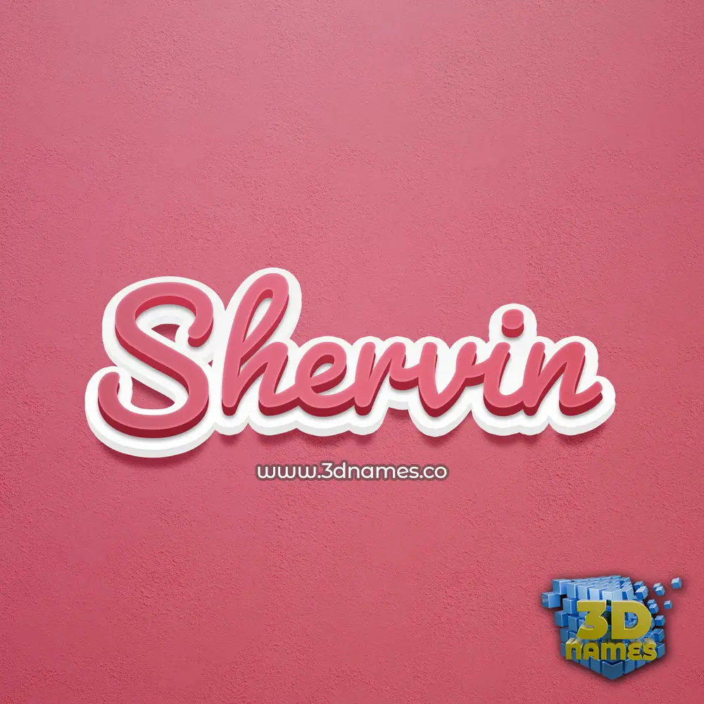 shervin in Red Scribble style - 3D name wallpaper shervin in Red Scribble style - 3D name wallpaper