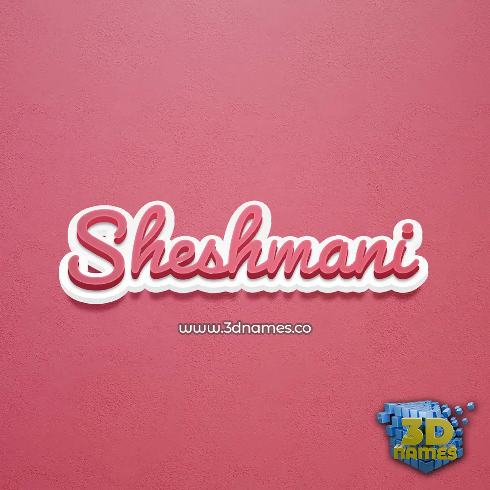 sheshmani in Red Scribble style - 3D name wallpaper sheshmani in Red Scribble style - 3D name wallpaper