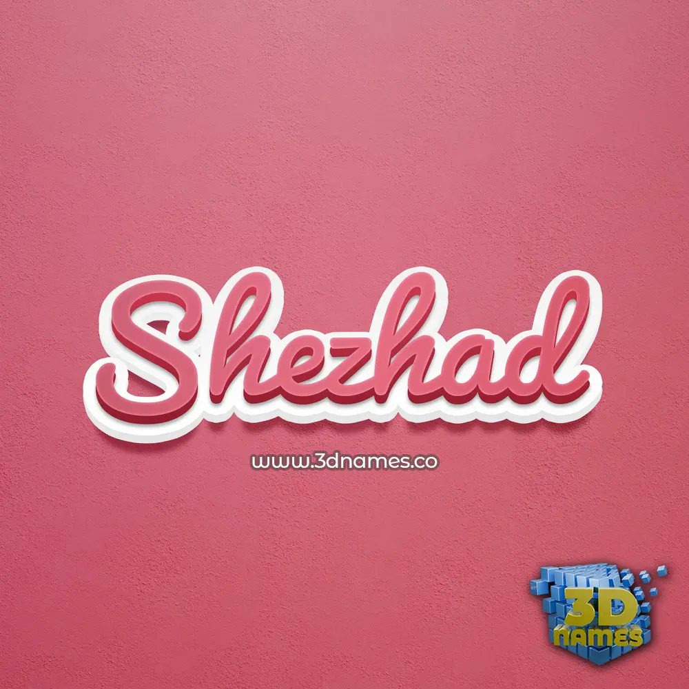 shezhad in Red Scribble style - 3D name wallpaper shezhad in Red Scribble style - 3D name wallpaper